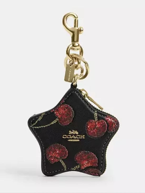 Coach Accessories - *NWT* COACH Star Bag Charm Pouch With Cherry Print